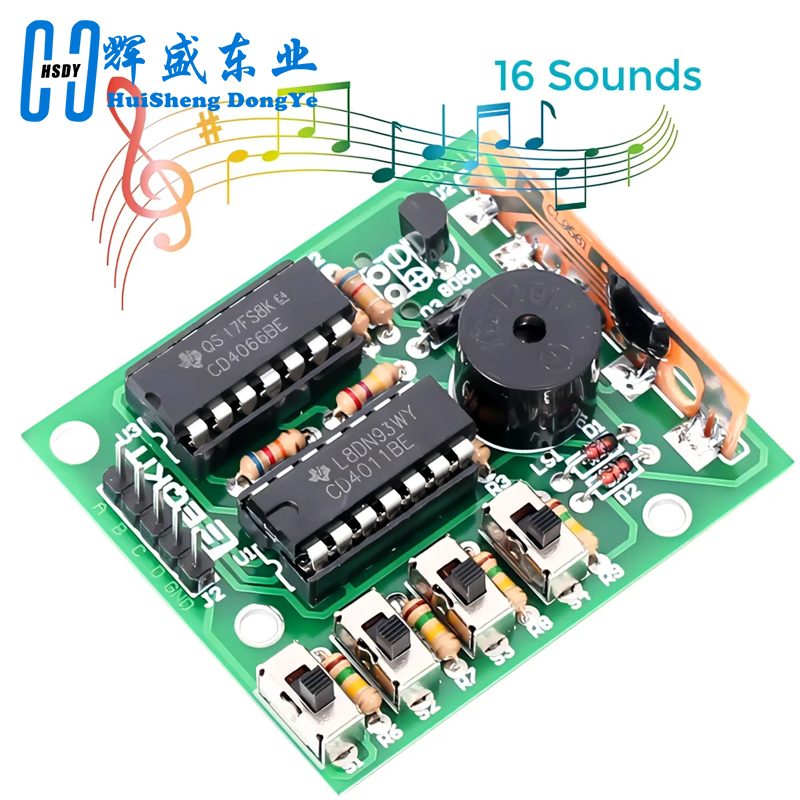 Diy Electronics Learning Kit - 16 音楽サウンドボックス BOX-16 ボード 16 トーン電子モジュール
