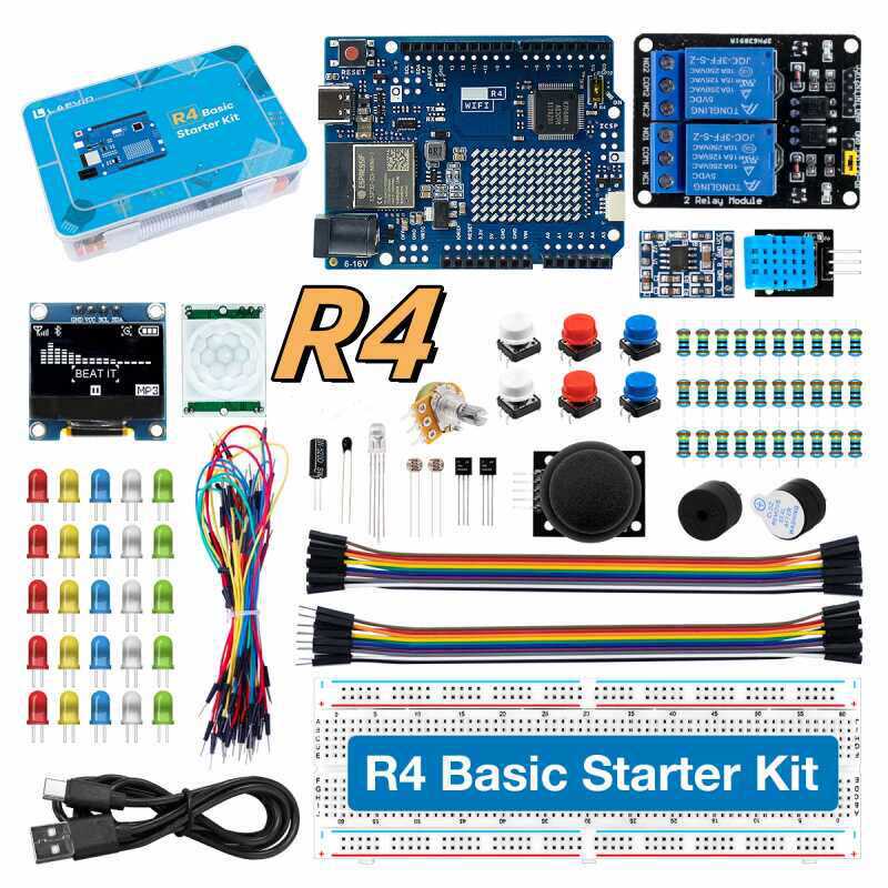 UNO R4 WiFi対応開発スターターキット。センサーと電 - Diy Electronics Learning Kit のレビューと価格